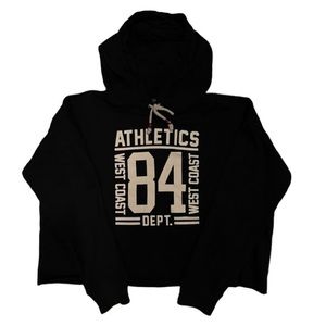 Forever 21- Plus Size Black Cropped Hoodie.